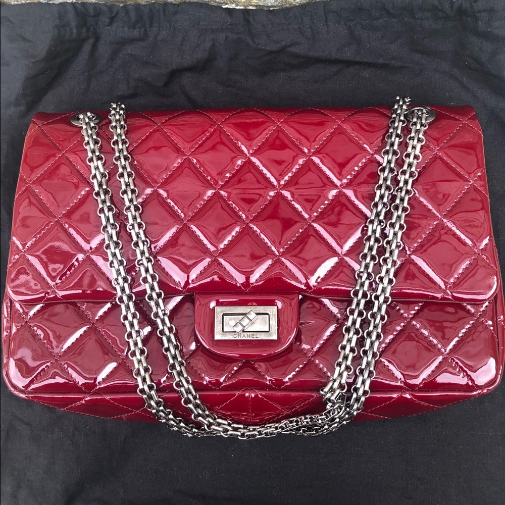 Patent leather bag